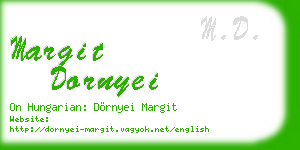 margit dornyei business card