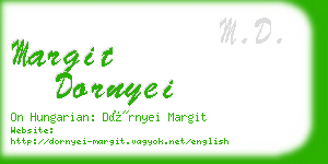 margit dornyei business card